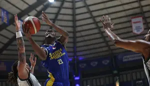 Satria Muda Pertamina Bandung gagal memenangkan pertandingan laga pertama semifinal IBL 2026 dengan format Best of Five setelah ditekuk Bogor Hornbills 93-99 di Bandung Arena, Jumat (5/6/2026) malam. (Istimewa)