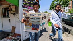 Kabar ini telah terkonfirmasi setelah pencarian selama berjam-jam melalui wilayah pegunungan berkabut di barat laut negara itu, lapor media pemerintah Iran. (Atta KENARE / AFP)