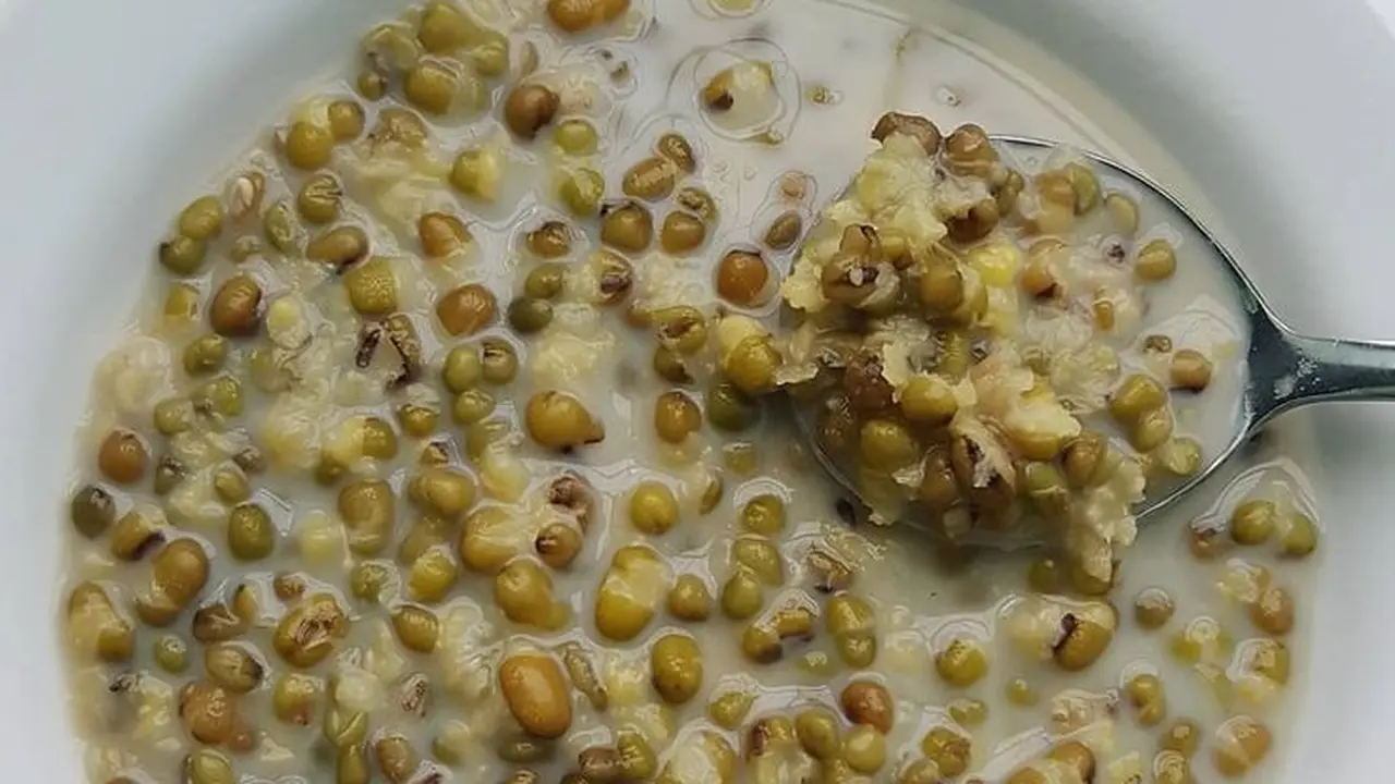 Ilustasi Bubur Kacang Ijo. (foto: Pinterest/Piknikdong).