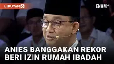Anies Sebut Dirinya Gubernur Jakarta Terbanyak Beri Izin Pembangunan Rumah Ibadah