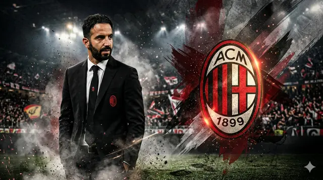 Ilustrasi Ruben Amorim, AC Milan. (Foto by AI)
