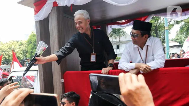 Gaya Ganjar  - Mahfud Daftar KPU