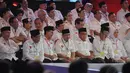 Tim sukses pasangan Capres Prabowo-Hatta tampak tegang saat menyaksikan Debat Capres yang digelar di Jakarta (Liputan6.com/Herman Zakharia)