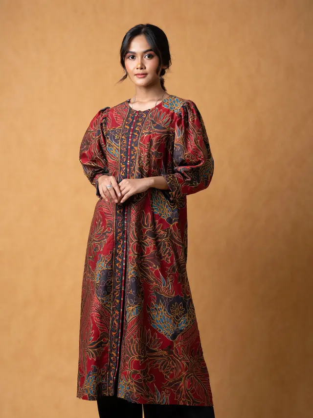 Batik Modern Lengan Puff