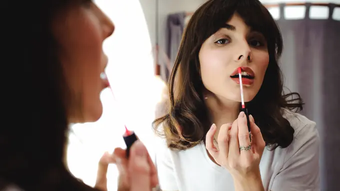 Lip cream tidak mudah menempel di masker