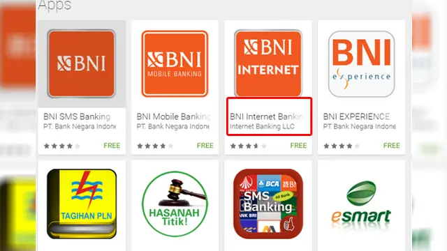 Aplikasi Mobile Banking Palsu