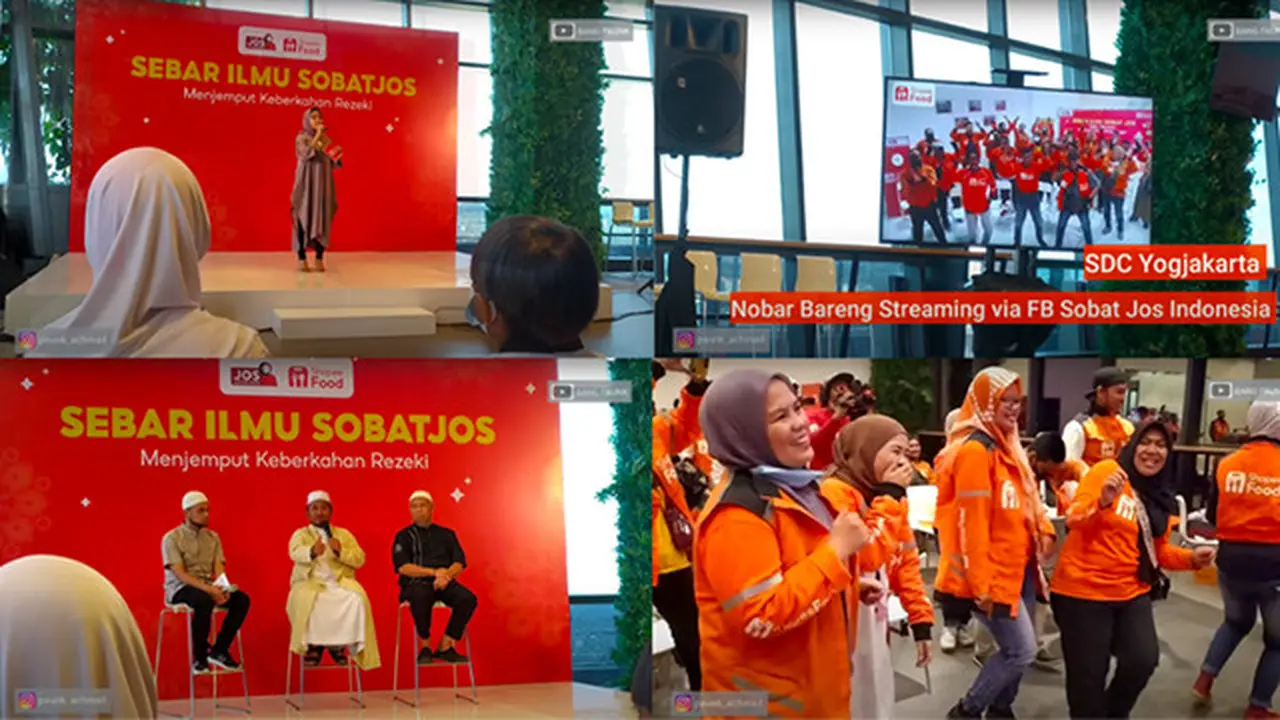 Keseruan Ribuan Driver ShopeeFood se-Indonesia Buka Bersama Manajemen dan Anak-anak Yatim