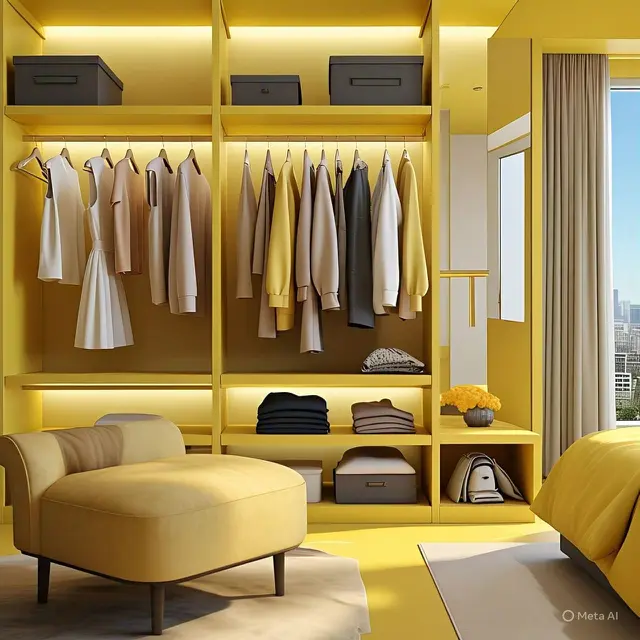 9 Inspirasi Warna Walk-in Closet
