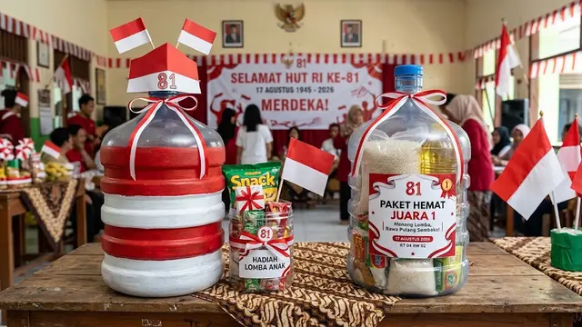 Ide bungkus hadiah Kemerdekaan 17 Agustus 1945 HUT RI ke-81