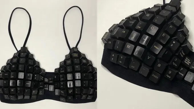 Viral Seniman Indonesia Bikin Bra dari Keyboard Bekas, Laris Sampai ke Luar Negeri