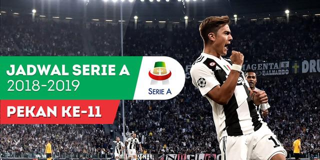 VIDEO: Jadwal Serie A Pekan ke-11, Juventus Ditantang Cagliari