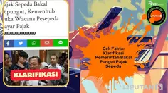 Cek Fakta: Klarifikasi Pemerintah Bakal Pungut Pajak Sepeda