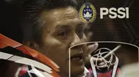 PLT Ketum PSSI, Gusti Randa, saat drawing delapan besar Piala Presiden 2019 di ruang media SUGBK, Jakarta, Selasa (19/3). Pertandingan akan berlangsung pada 29-31 Maret mendatang. (Bola.com/Yoppy Renato)