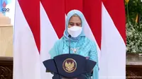 Iriana Joko Widodo dalam sambutan peringatan Hari Kartini 2022. Foto Tangkapan layar YouTube Sekretariat Presiden.