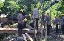 Polres Donggala Rampungkan Jembatan Darurat, Akses Labuan Kungguma Kembali Normal