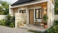 8 Desain Teras dengan Sekat Roster Setengah Badan, Inspirasi untuk Rumah Minimalis Modern