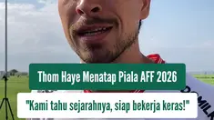 Thom Haye menikmati setiap proses pemusatan latihan Timnas Indonesia di Bali jelang Piala AFF 2026. Menurutnya, fasilitas dan suasana TC menghadirkan energi positif sehingga seluruh pemain bisa fokus mempersiapkan diri. Haye juga memahami sejarah Timnas Indonesia yang belum pernah menjuarai Piala AFF. Karena itu, ia menegaskan seluruh skuad datang dengan tekad membawa Garuda meraih gelar perdana.