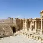 Teater di Palmyra yang digunakan ISIS untuk mengeksekusi sandera. (AFP)