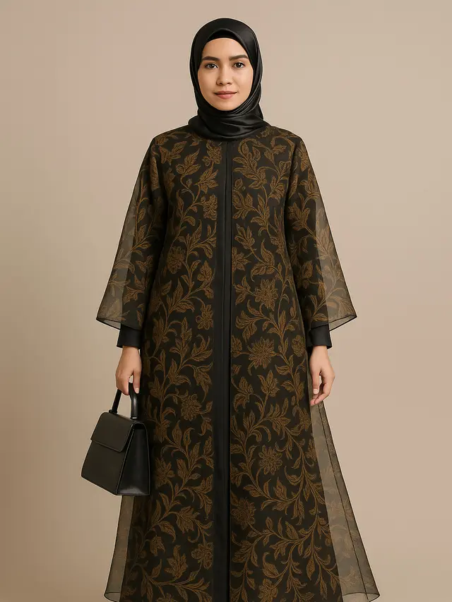 Model Baju Batik Syar'i Elegan Kekinian (Foto: ChatGPT)