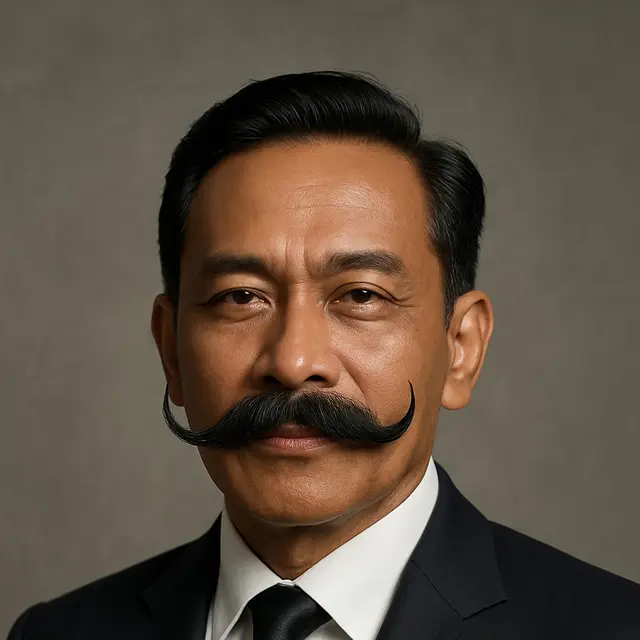 Model Kumis untuk Pria Usia 50 Tahun/Ilustrasi gambar oleh AI