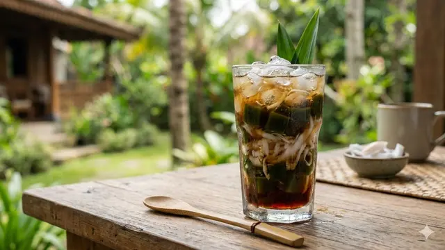 Resep Cincau Gula Merah (Foto: Gemini AI)