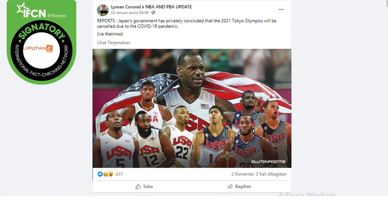 Klaim Jepang batalkan Olimpiade 2021 karena covid-19