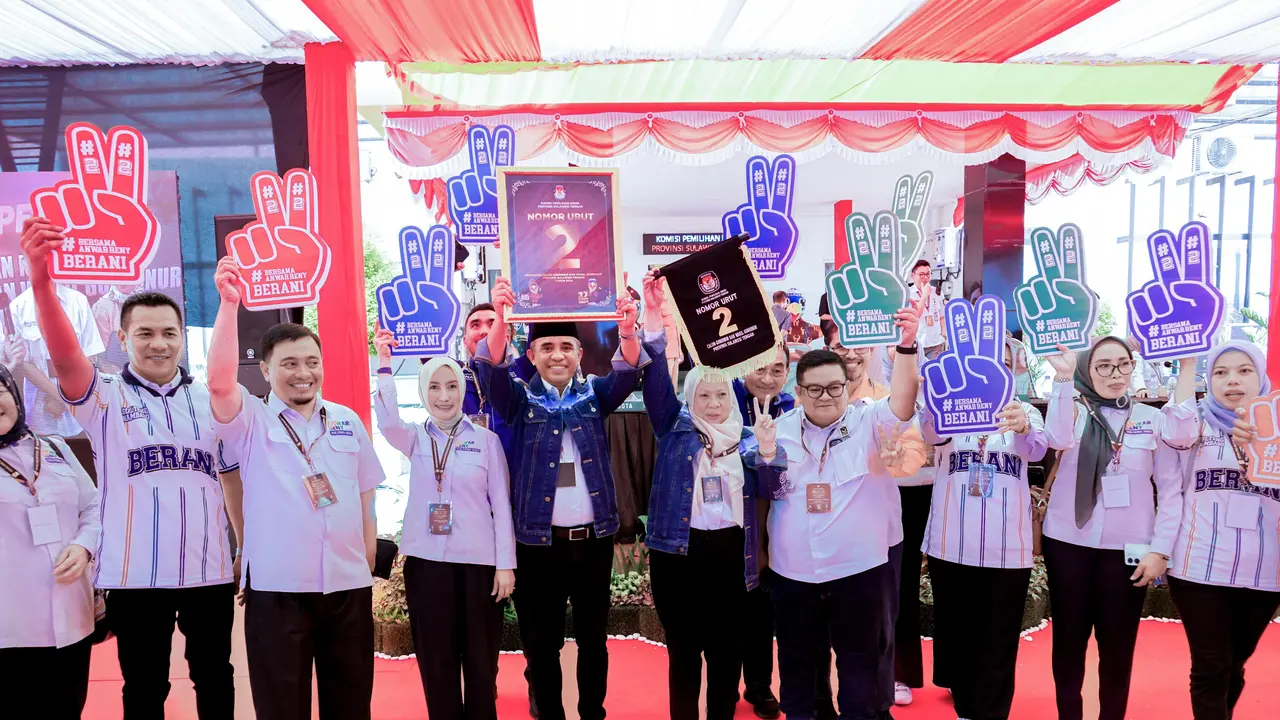 Pasangan calon Gubernur Anwar Hafid dan calon Wakil Gubernur Sulawesi Tengah (Sulteng) Reny Lamadjido, mendapatkan nomor urut 2 dalam kontestasi Pemilihan Gubernur Sulteng 2024.