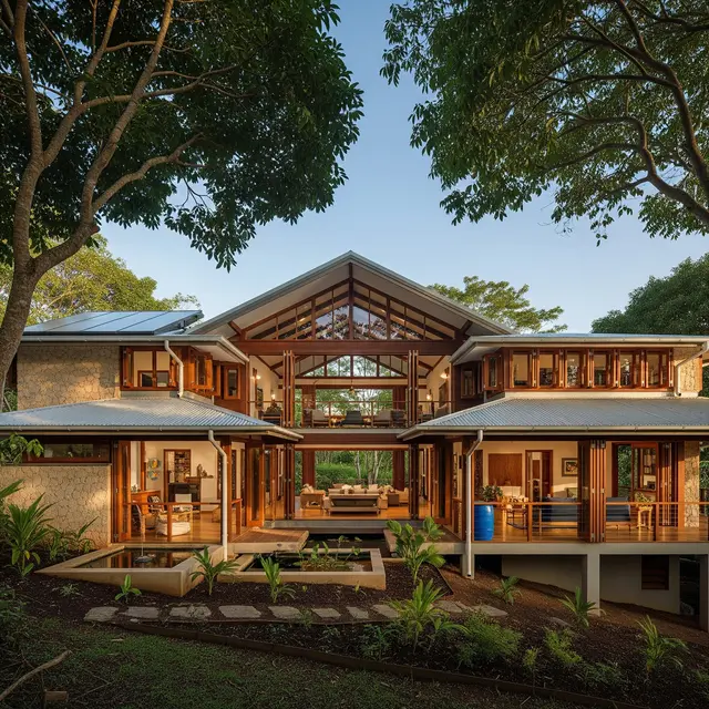 Rumah Hemat Energi untuk Iklim Tropis (Gemini AI)