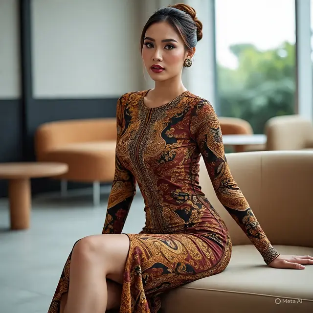 Model Batik Wanita Bodycon