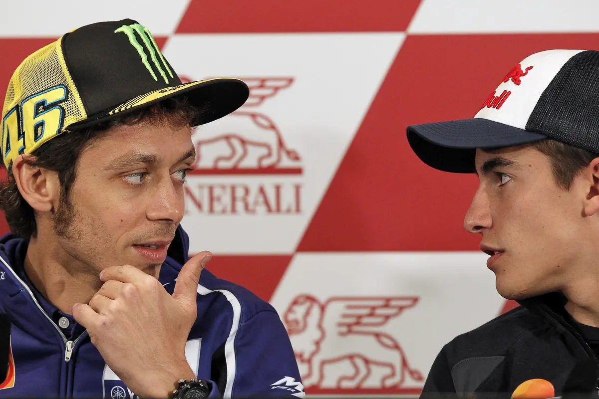 Marc Marquez dan Valentino Rossi