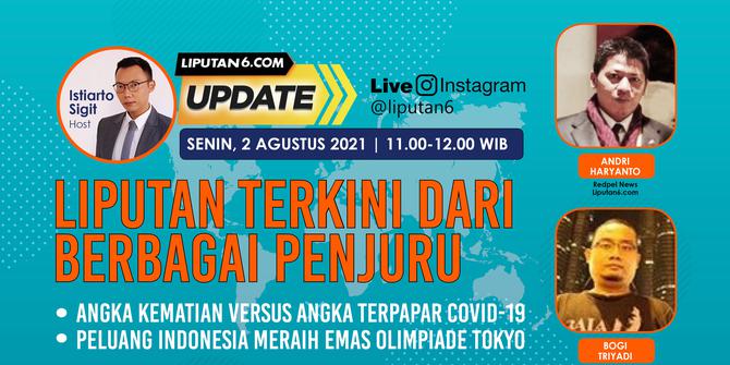 Liputan6.com: Angka Kematian Versus Angka Terpapar Covid-19 d an Bagaimana Peluang Indonesia Meraih Emas Olimpiade Tokyo