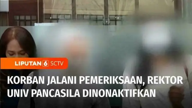 Dua korban dugaan pelecehan seksual oleh Rektor Universitas Pancasila menjalani pemeriksaan psikologi forensik di Rumah Sakit Polri Kramat Jati, Jakarta Timur, Selasa siang. Pemeriksaan ini menjadi salah satu bukti untuk melengkapi laporan korban.