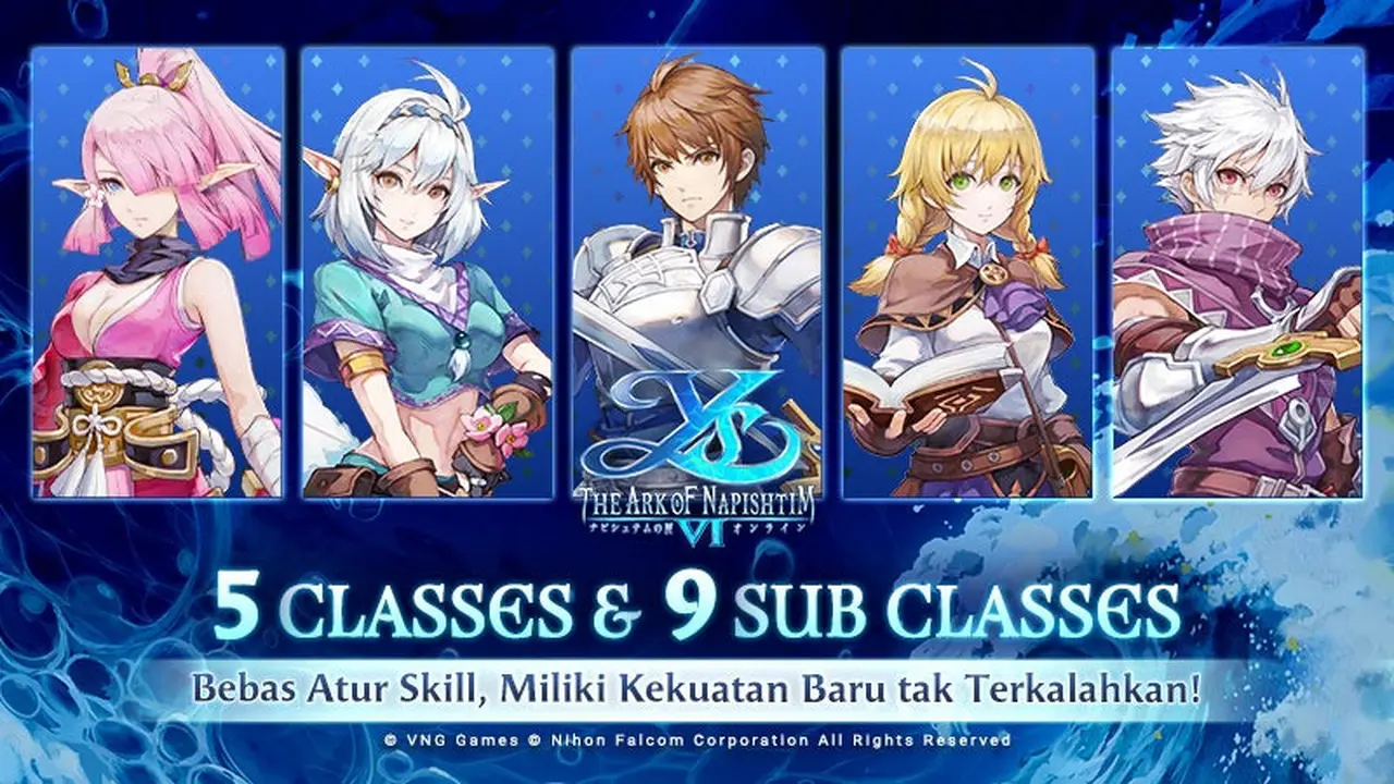 Game mobile Ys 6 Mobile-The Ark of Napishtim