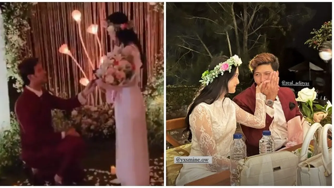 6 Momen Lamaran Aditya Zoni dan Yasmine, Usai Bertemu Langsung Gelar Acara
