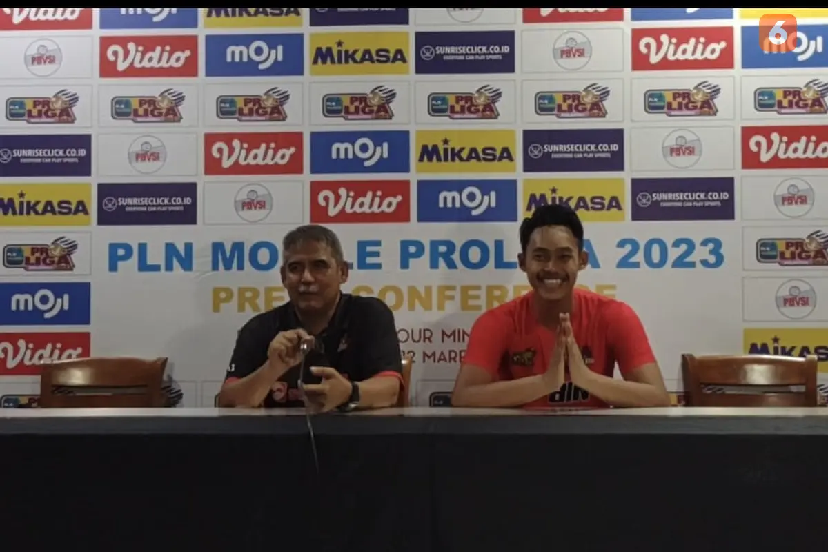 Menang atas Samator Jakarta, STIN BIN buka peluang lolos ke Grand Final Voli Putra Proliga 2023.