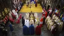 Tak hanya untuk meneruskan tradisi, acara penobatan ini juga mencerminkan Inggris yang modern dan multikultural.  (Aaron Chown/Pool Photo via AP)