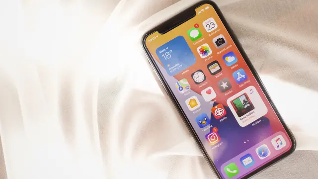 Ilustrasi smartphone iPhone