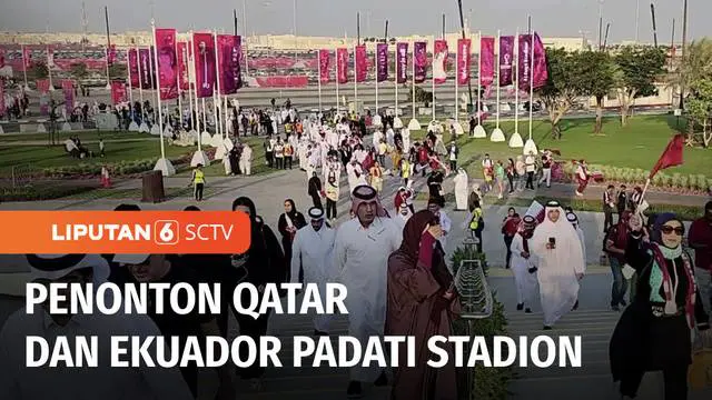 Kemeriahan terjadi sejak laga perdana Piala Dunia 2022 Qatar. Para pendukung tuan rumah Qatar Dan Ekuador semangat mendukung timnas masing-masing.