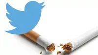 Foto: Ilustrasi Twitter Bantu Seseorang Hentikan Kebiasaan Merokok (mirror.co.uk)