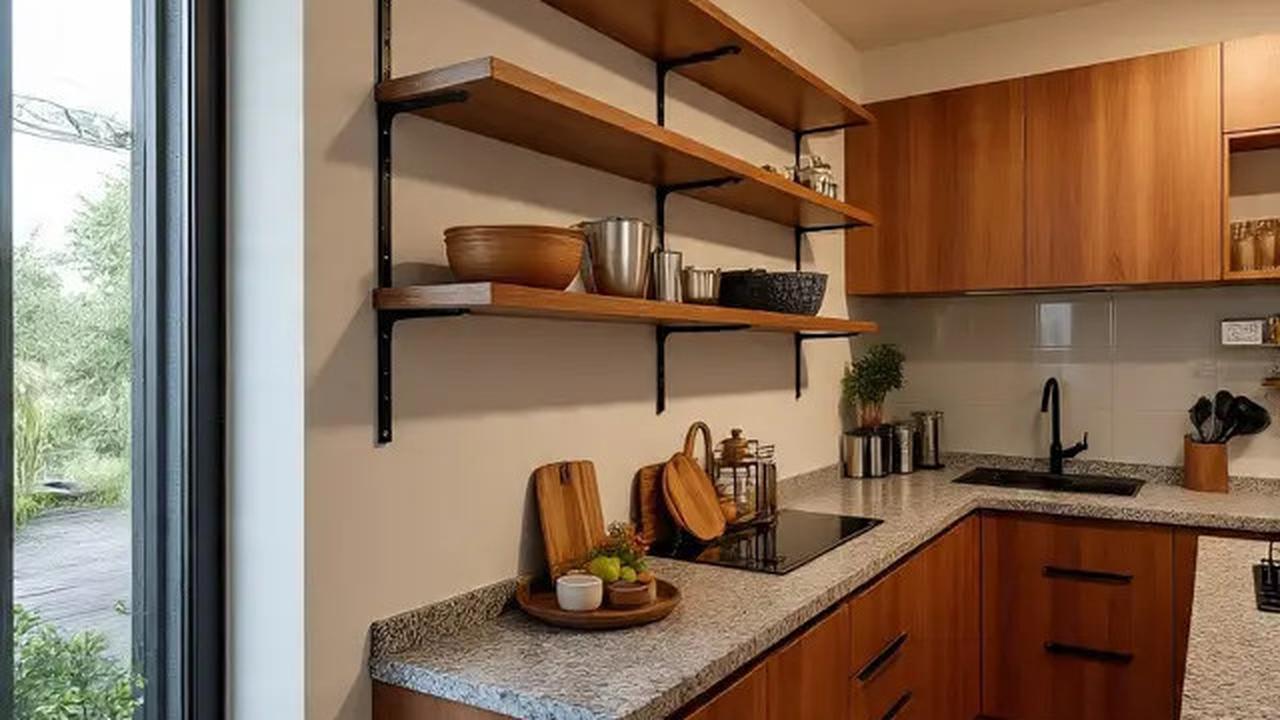 9 Inspirasi Dapur Rumah Lahan Sempit Pakai Rak Besi Multifungsi, Solusi Cerdas Hemat Ruang