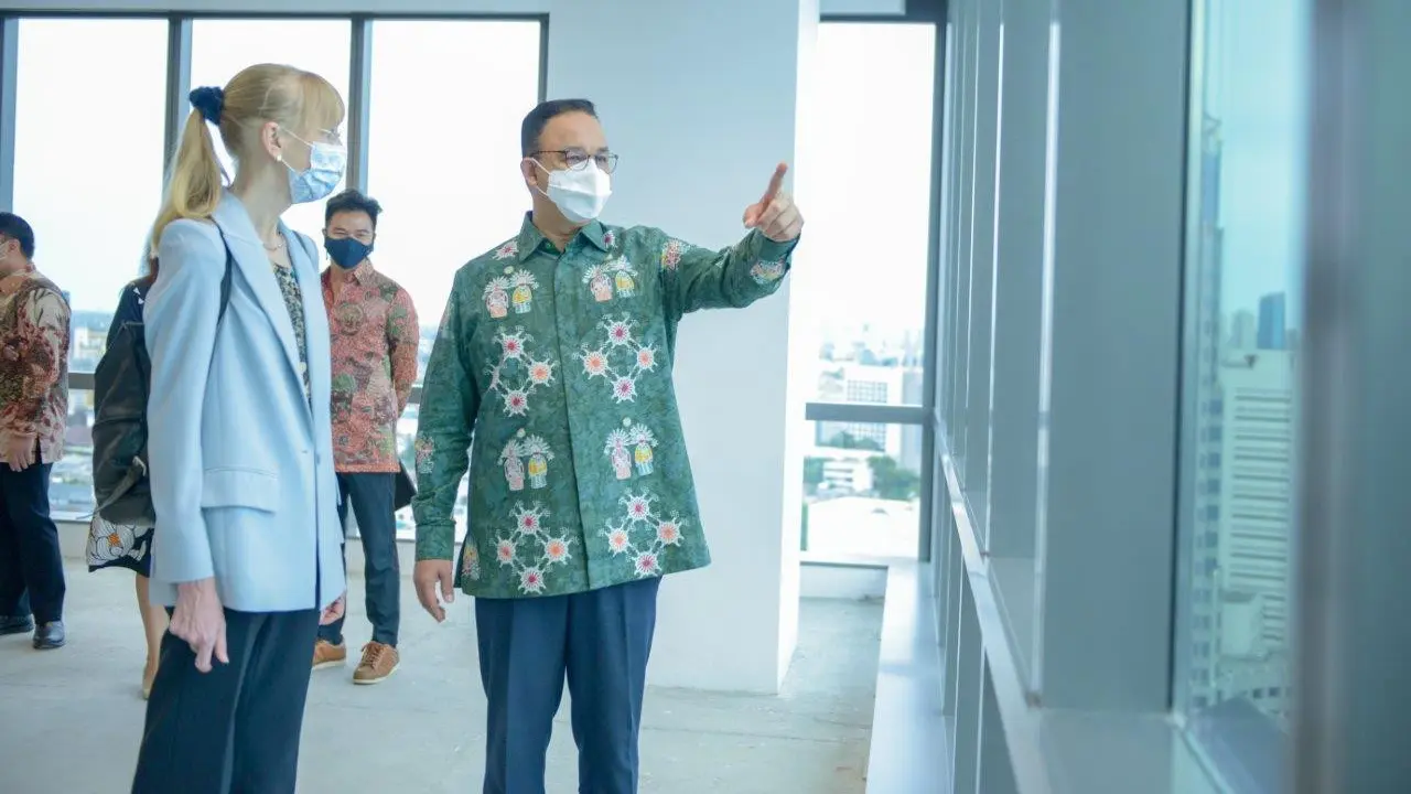 Gubernur DKI Jakarta Anies Baswedan dan Dubes Jerman untuk RI Ina Lepel. Dok: Kedubes Jerman.