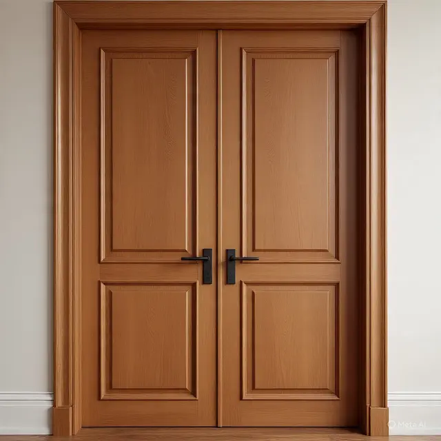 Inspirasi Model Pintu Kupu Tarung Kayu Jati