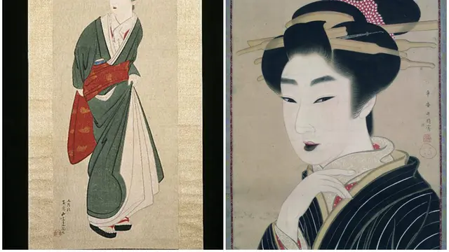Gambaran geisha dalam lukisan kuno Jepang (Wikipedia/Public Domain)