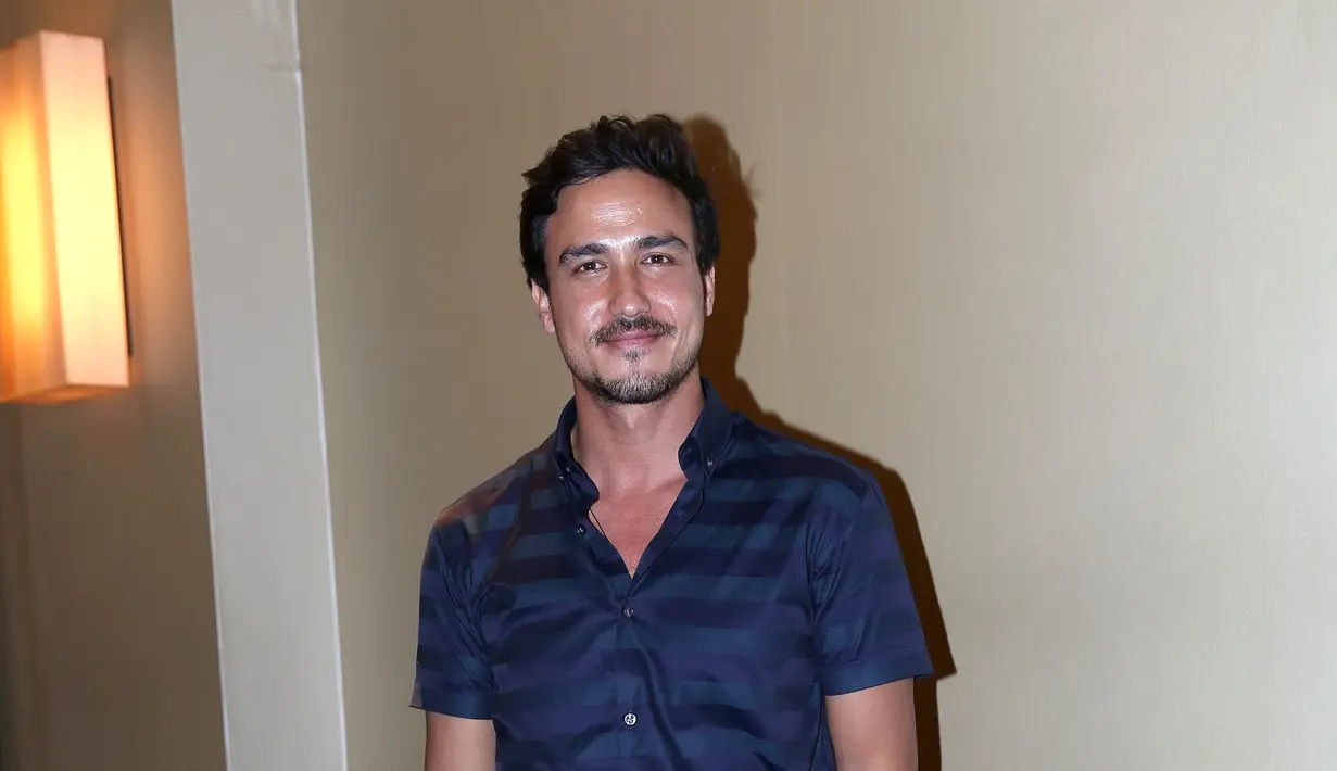 Aktor berusia 35 tahun ini menghadiri 'premiere' film 'Love You Love You Not' di XXI Plaza Senayan, Jakarta Selatan, Selasa (11/8/2015). (Galih W. Satria/Bintang.com)