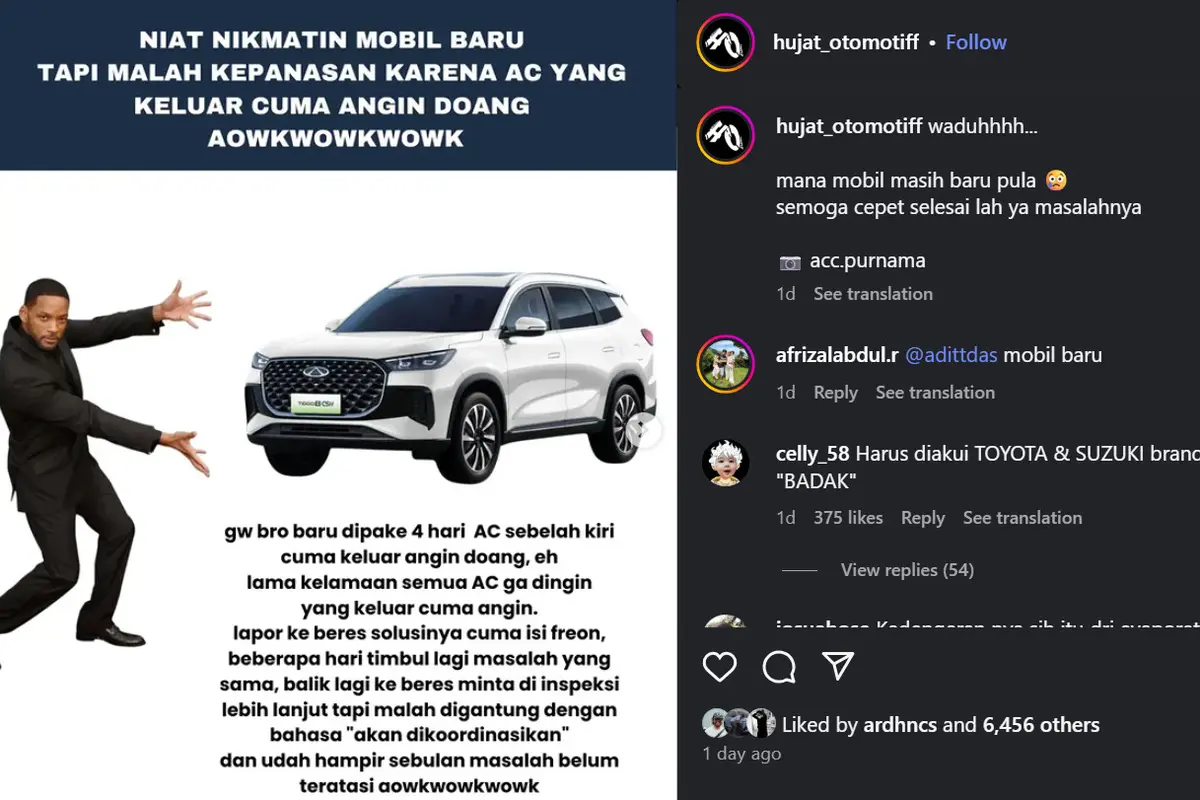 Baru Dipakai 4 Hari, Chery Tiggo 8 CSH di Indonesia sudah Bermasalah (ist)