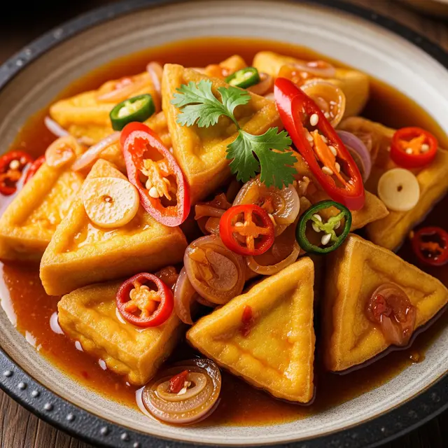 Resep Tumis Tahu Pedas Sederhana (Image by Gemini AI)