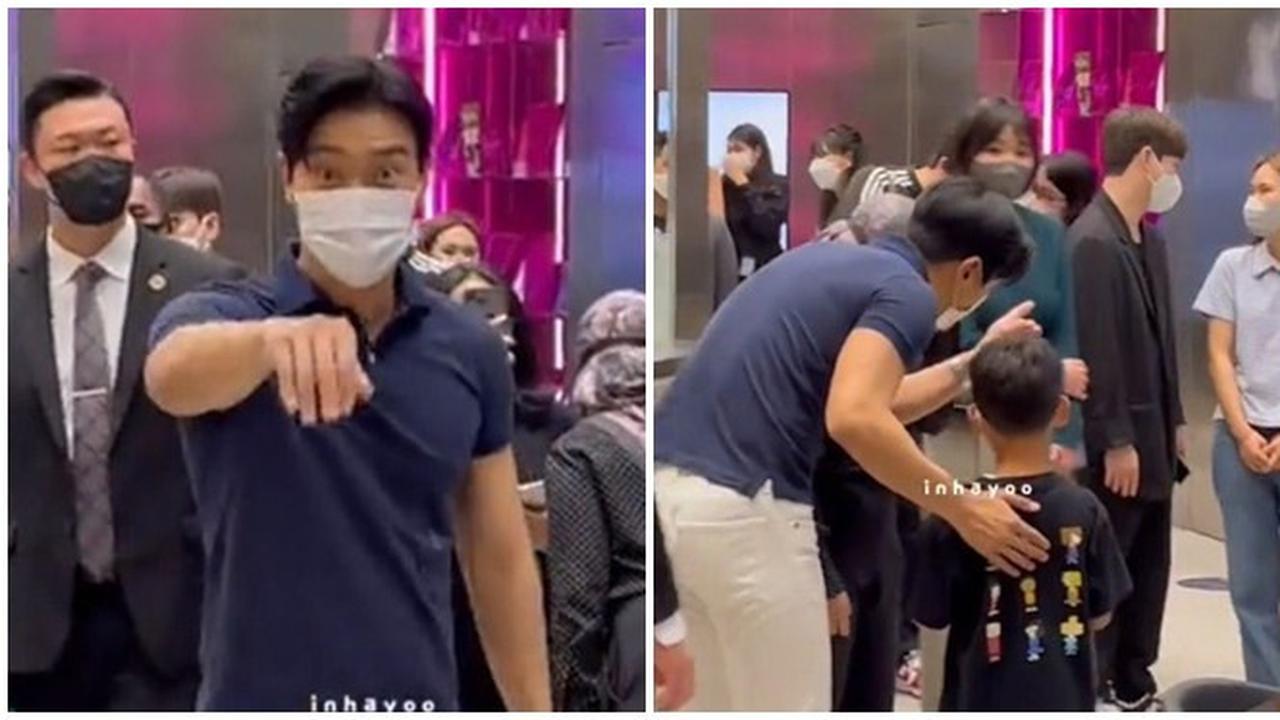 9 Momen Siwon Super Junior Kunjungi Kwangya Store Jakarta, Sempat Jajanin Anak Kecil