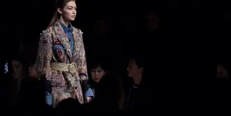 Sebagai model kelas Internasional, Gigi Hadid kian didapuk menjadi salah satu model brand fesyen ternama di dunia. (AFP/Bintang.com)