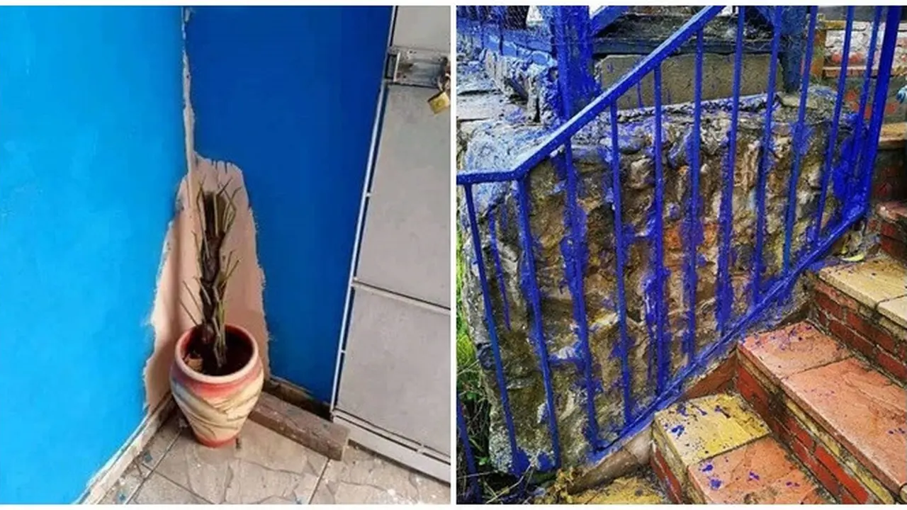 6 Potret Hasil Cat Tukang Bangunan Ini Nyeleneh Banget, Bikin Geregetan