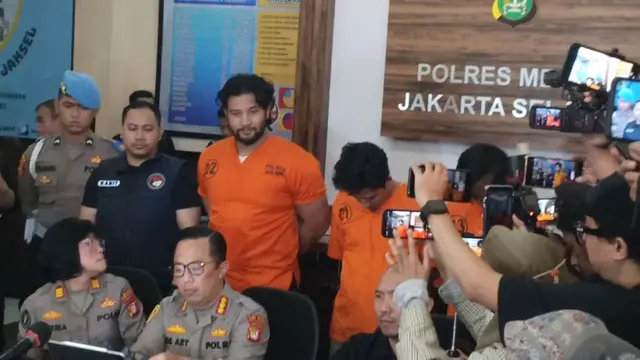 Ammar Zoni di Polres Metro Jakarta Selatan - (Liputan6.com - M. Altaf Jauhar)